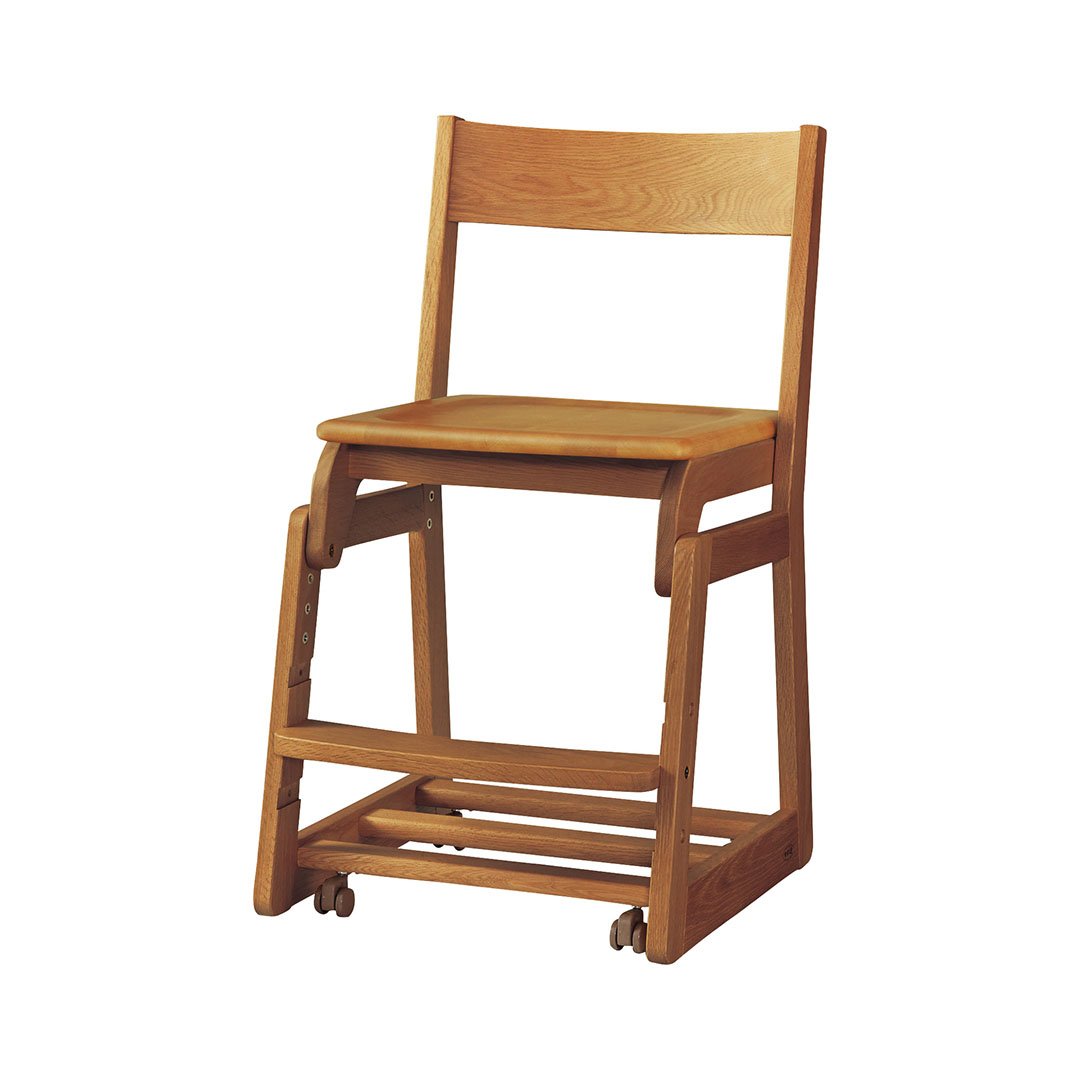 DSC-5304Mデスクチェア 板座 カフェオーク