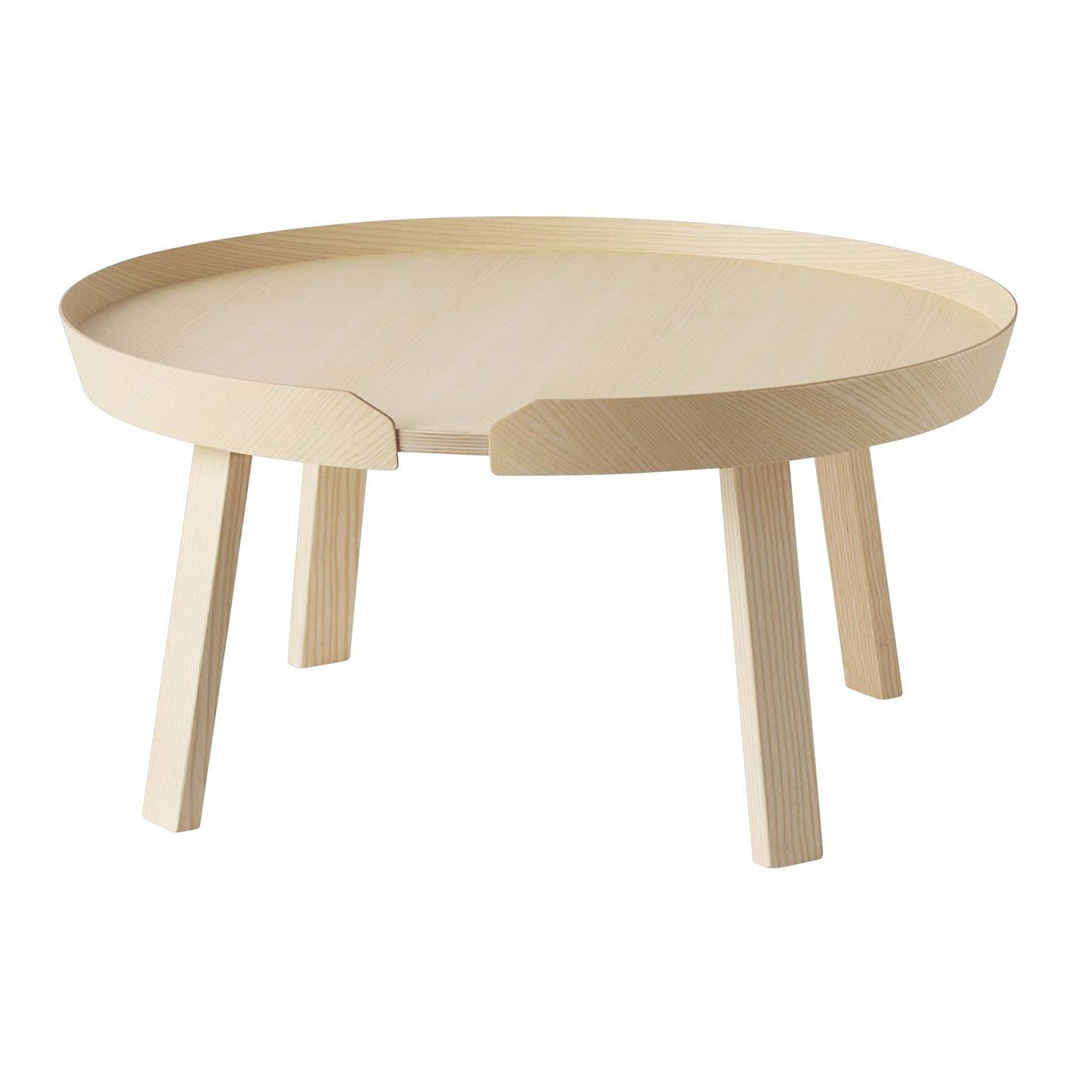 AROUND COFFEE TABLE / LARGE Φ72 stダークブラウン