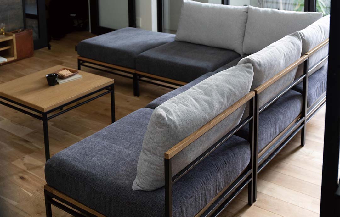 Karla sofa ottoman ダークグレー