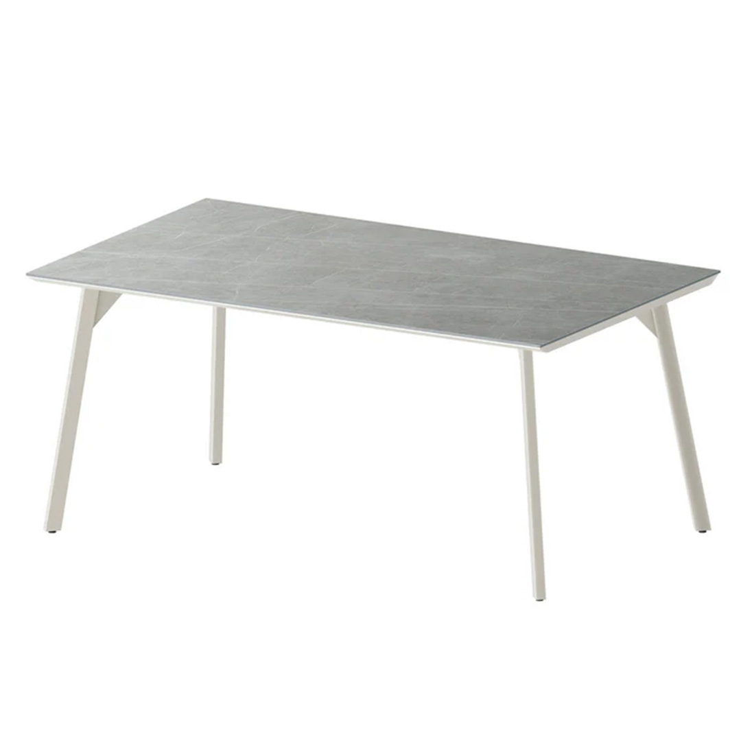 レグル ダイニングテーブル スリムライン脚 ホワイト(W135) Rアイアングレイ
