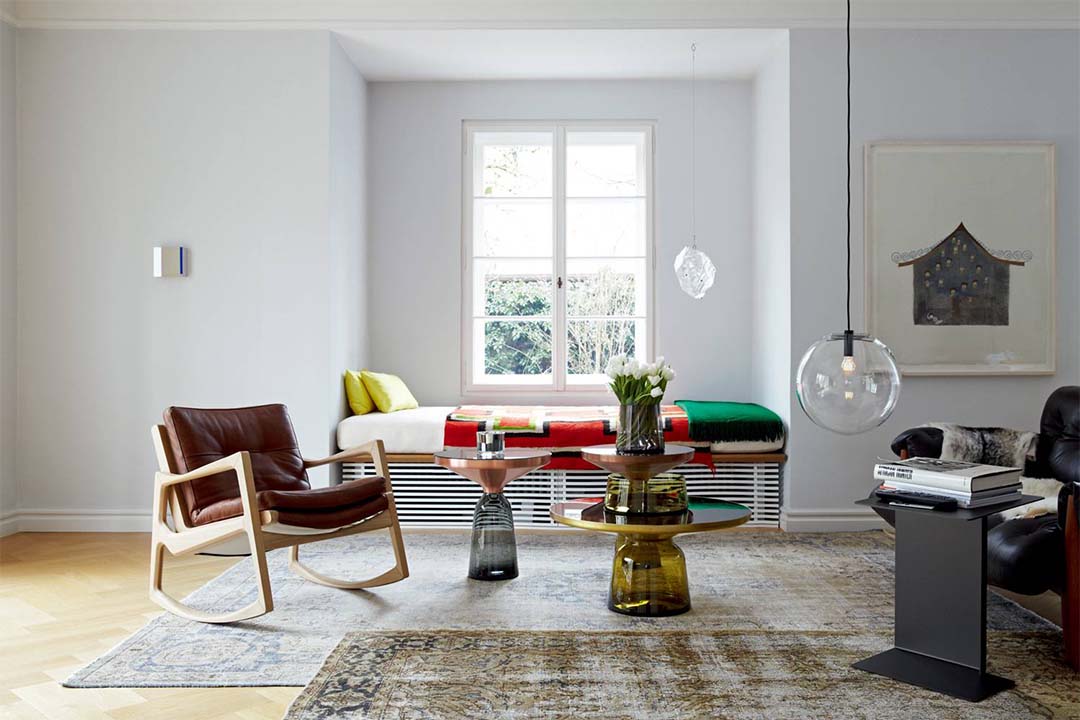 BELL SIDE TABLE(脚カラー:アンバーオレンジ) 真鍮