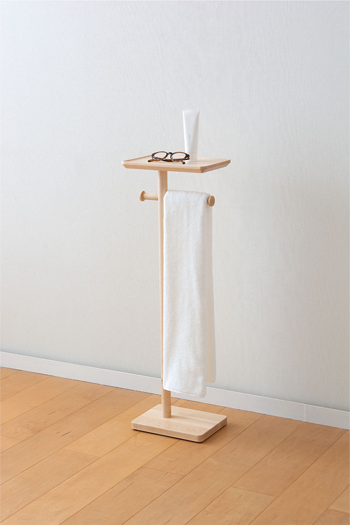 タオルラックテーブル メープル
