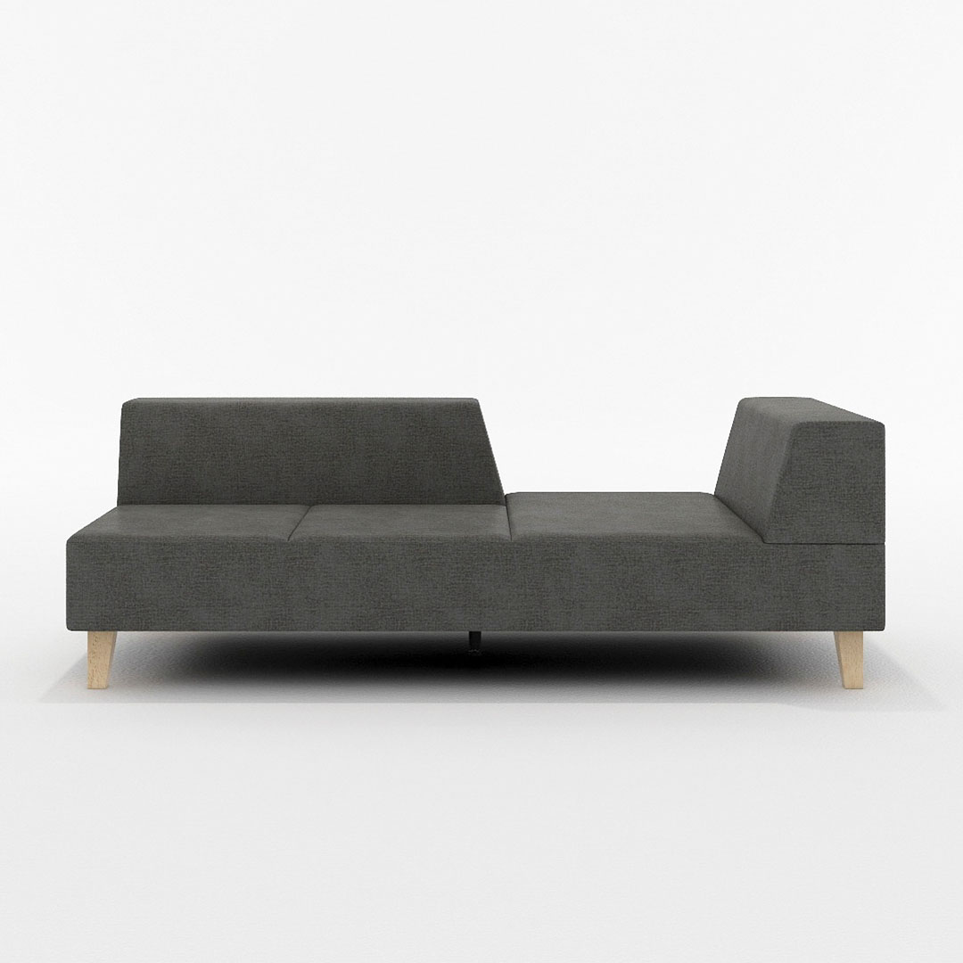 PIVO 2.5人掛け 左肘付(脚カラー:ナチュラル) GROUP4-HUダークグリーン