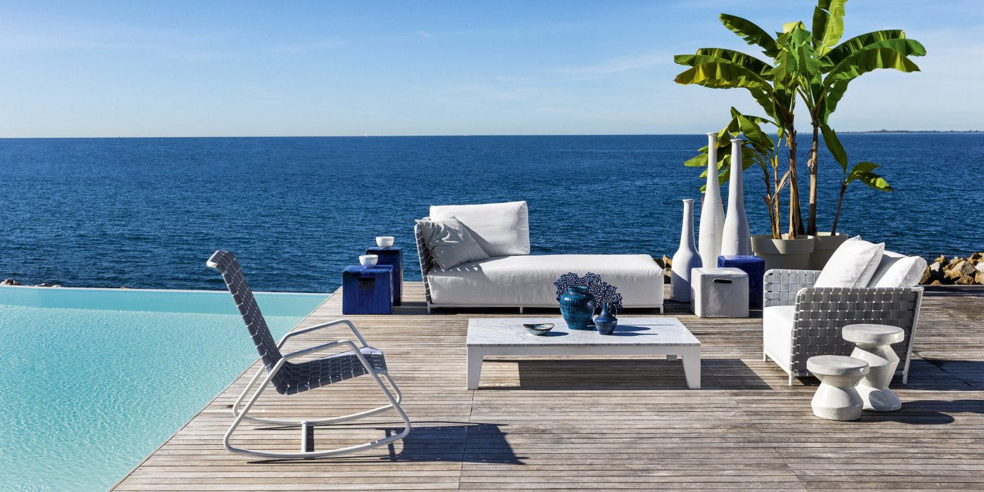 INOUT809ロッキングチェア グレー