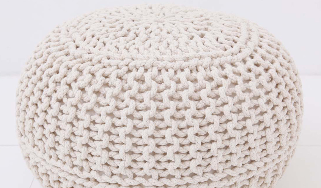 ニットプフ L ナチュラル