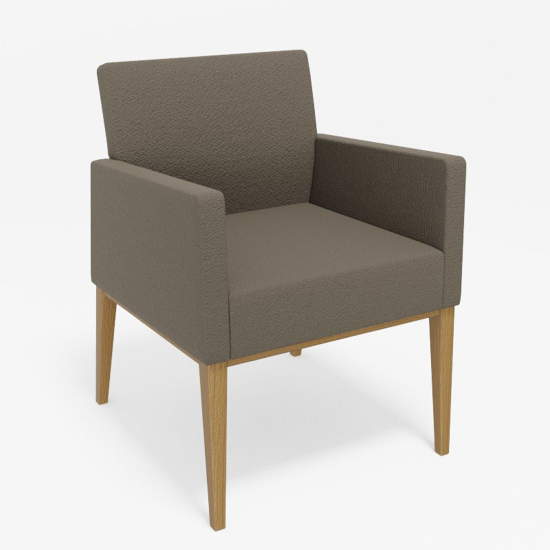 ロッタダイニングチェア肘付(脚カラー:CKOS) ディナミカ9176