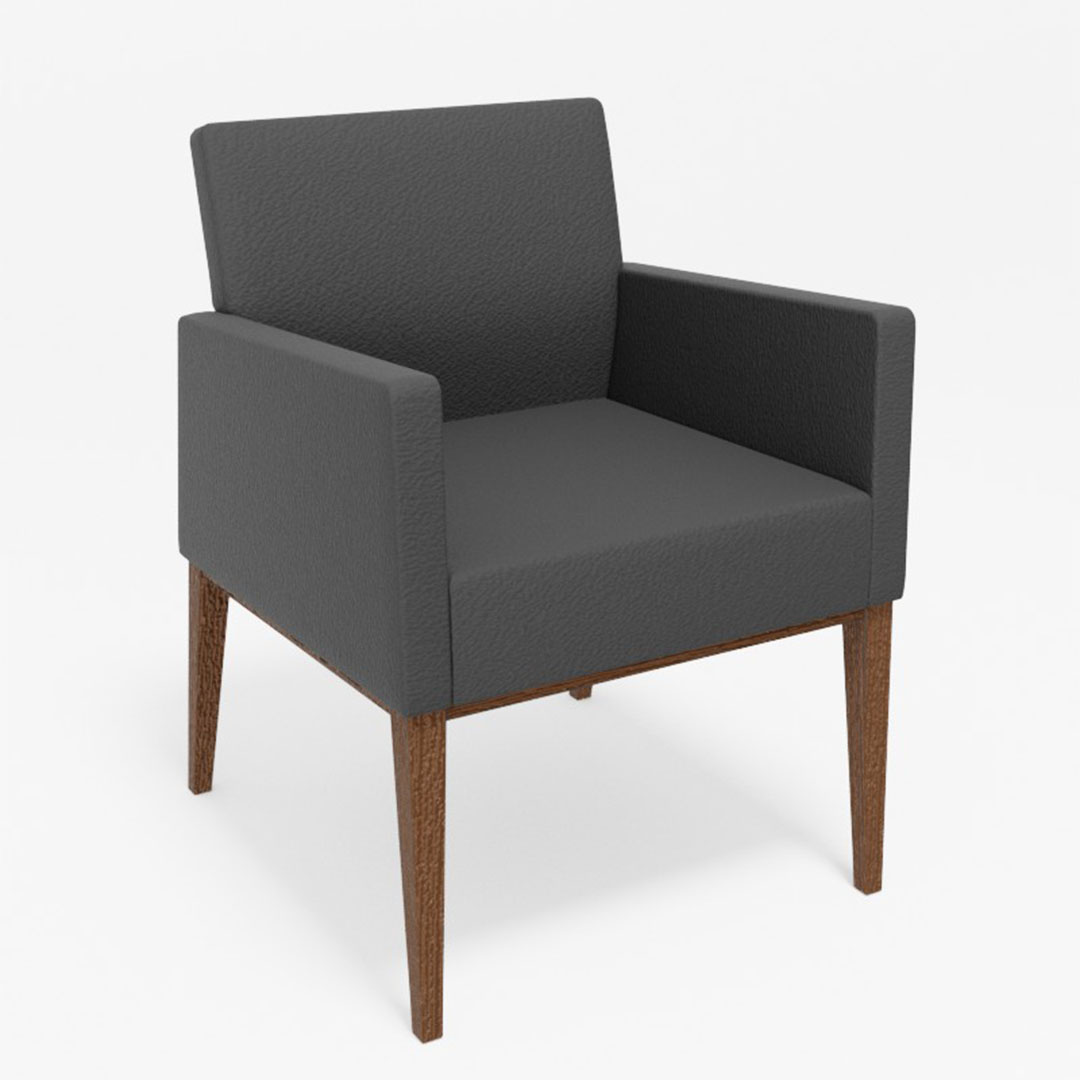 ロッタダイニングチェア肘付(脚カラー:CMWS) ディナミカ9191