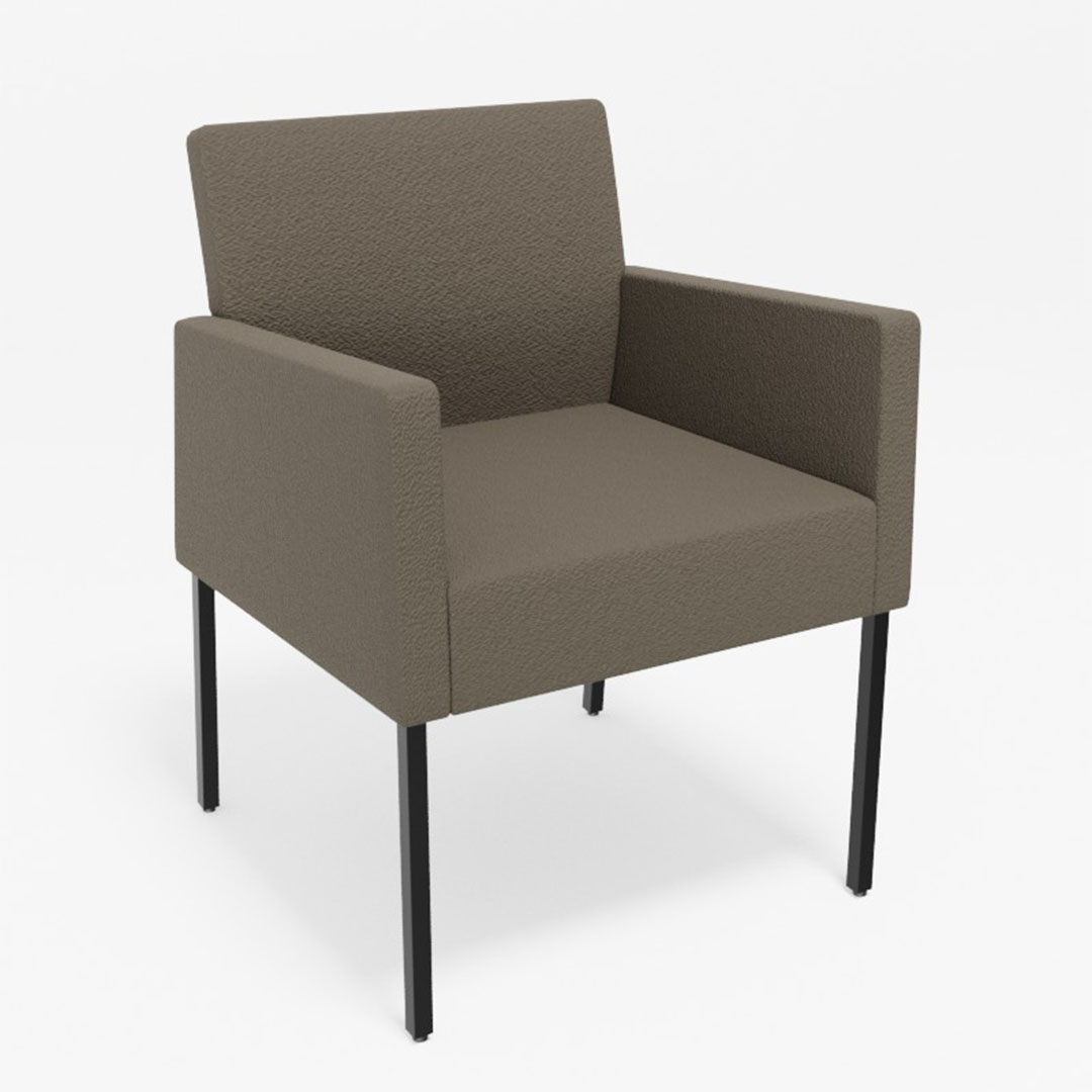 ロッタダイニングチェア肘付（脚カラー：ブラック） ディナミカ9180