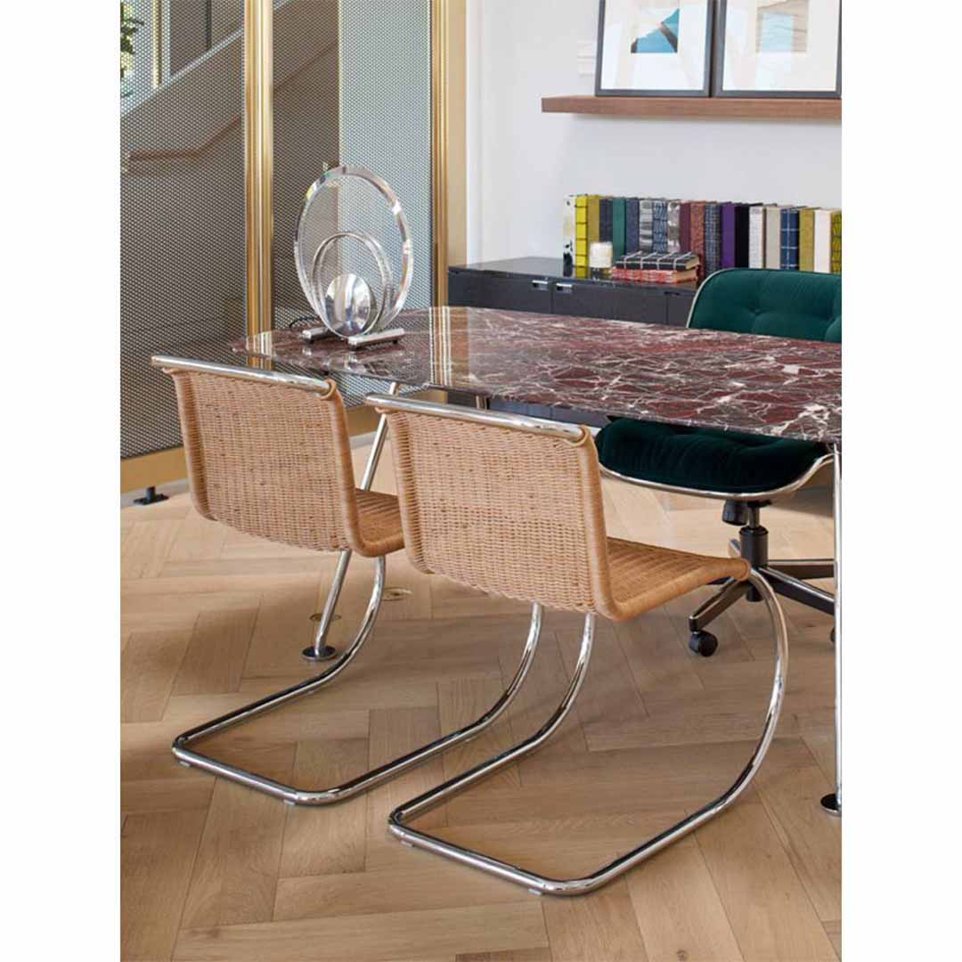 MR CHAIR アームレスチェア 籐張り