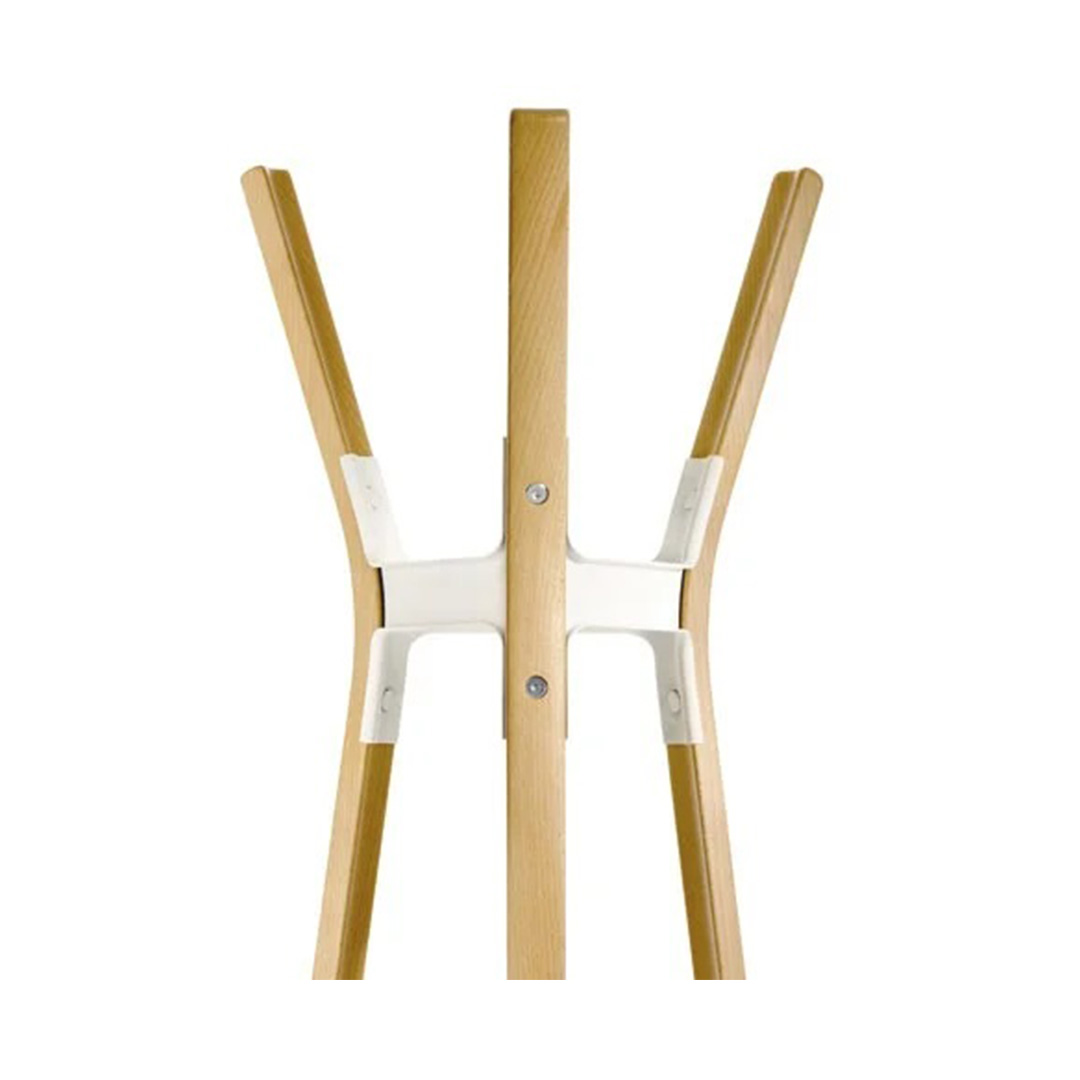 STEELWOOD COAT STAND（ナチュラルビーチ) ナチュラル・ホワイト