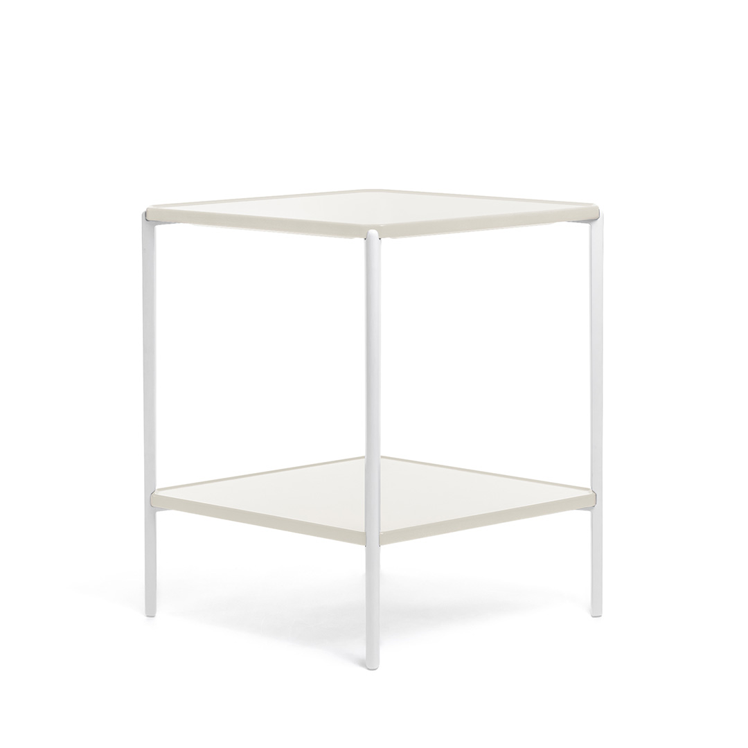 Tambour Concrete 菱形2段(脚カラー:ホワイト) ライトブルー