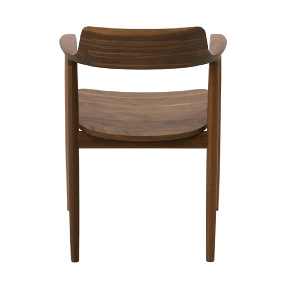 HIROSHIMAアームチェア ウォルナット（板座） C-0ナチュラルクリア