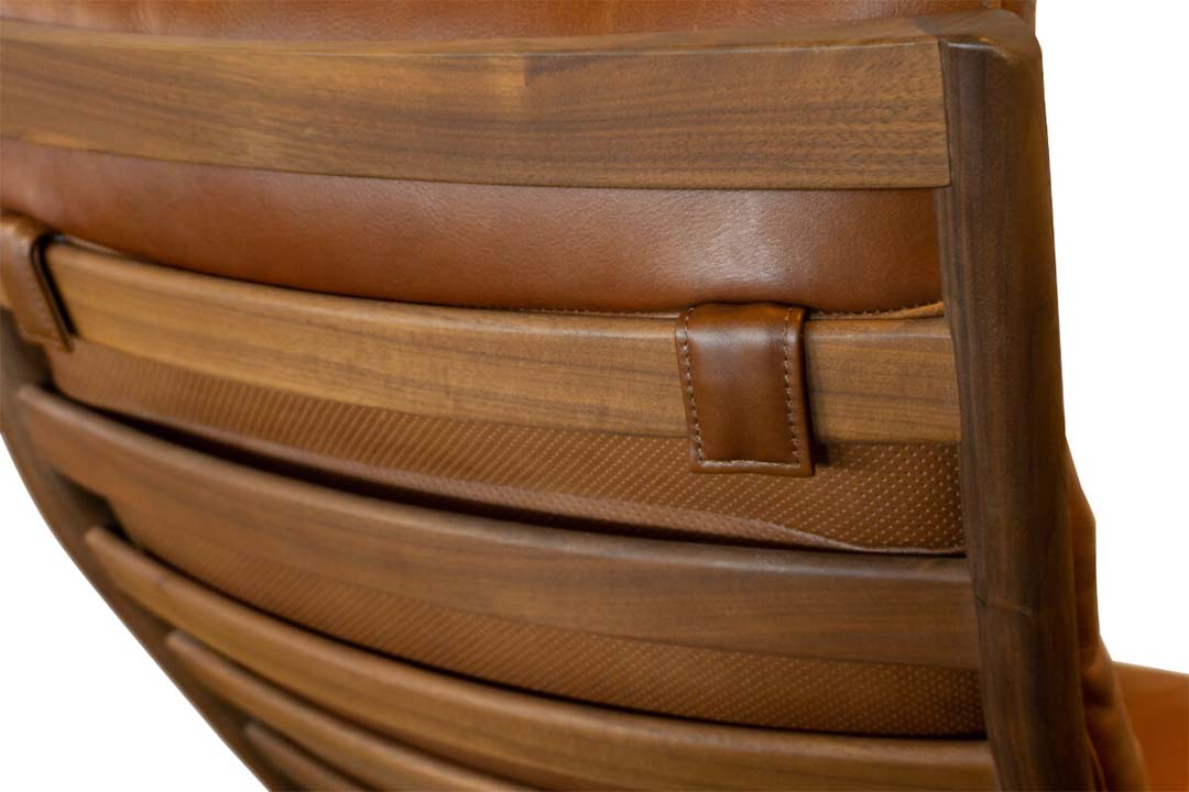 ブループリントハイバックロッキングチェア(脚カラー:ウォールナット) RANK8 PATINA(ブラック)