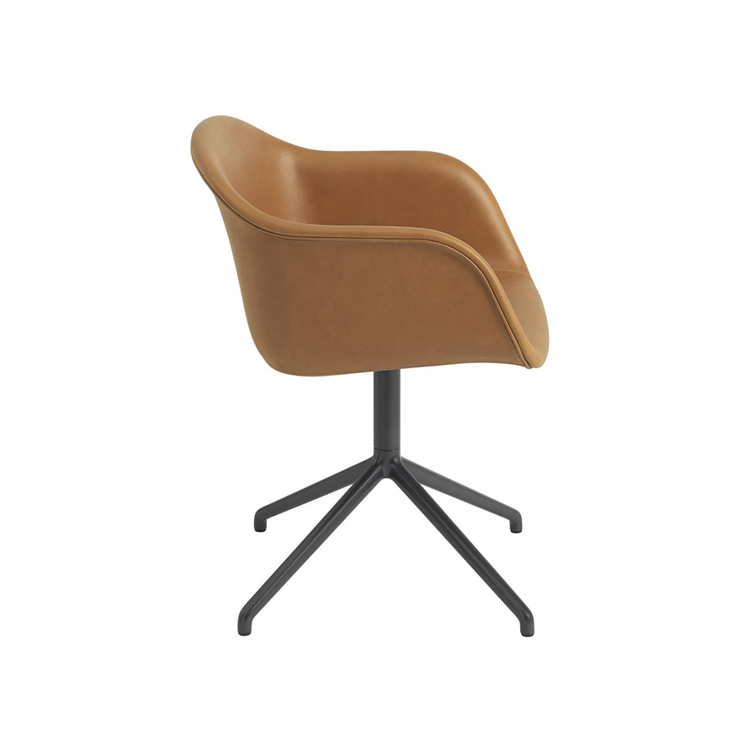 FIBER ARMCHAIR / SWIVEL BASE W.O. RETURN leather