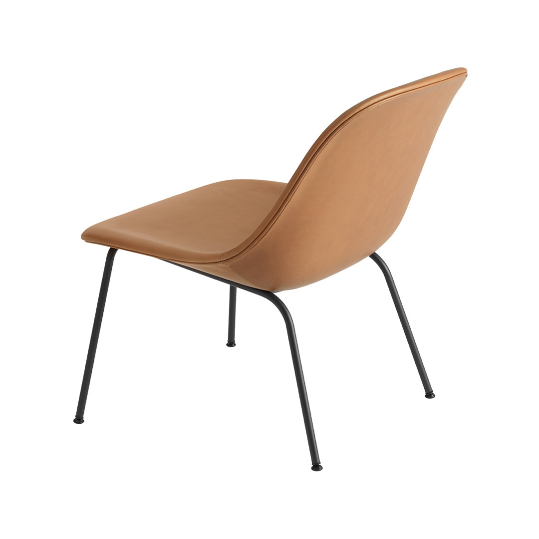 FIBER LOUNGE CHAIR / TUBE BASE リファインレザーコニャック