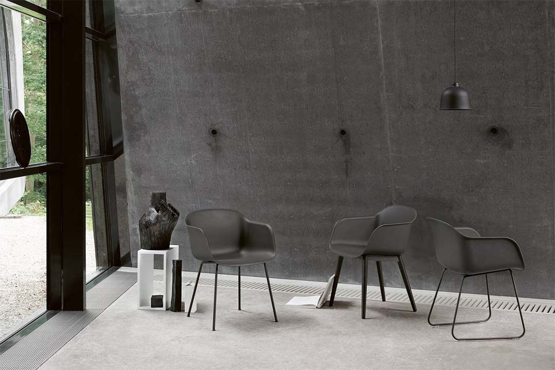 FIBER ARMCHAIR / WOOD BASE ナチュラルホワイト