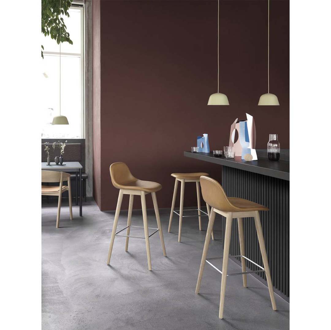 COUNTER STOOL BACKREST WITH BACKREST SH65 オークル