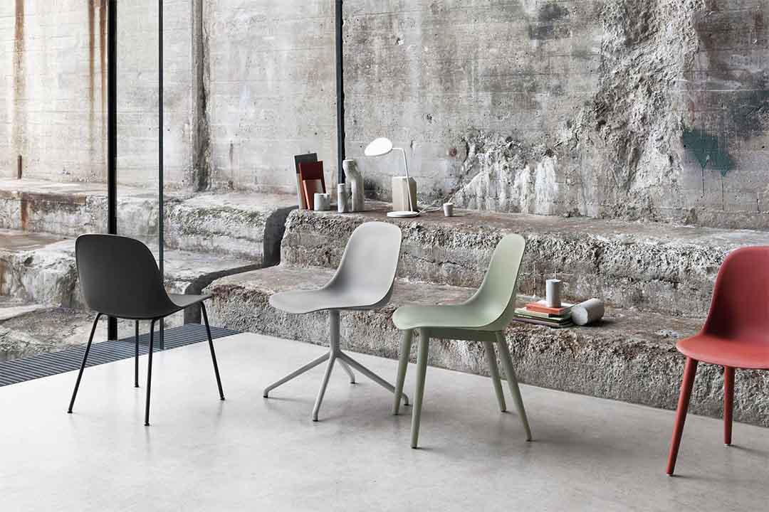 FIBER SIDE CHAIR / WOOD BASE ナチュラルホワイト