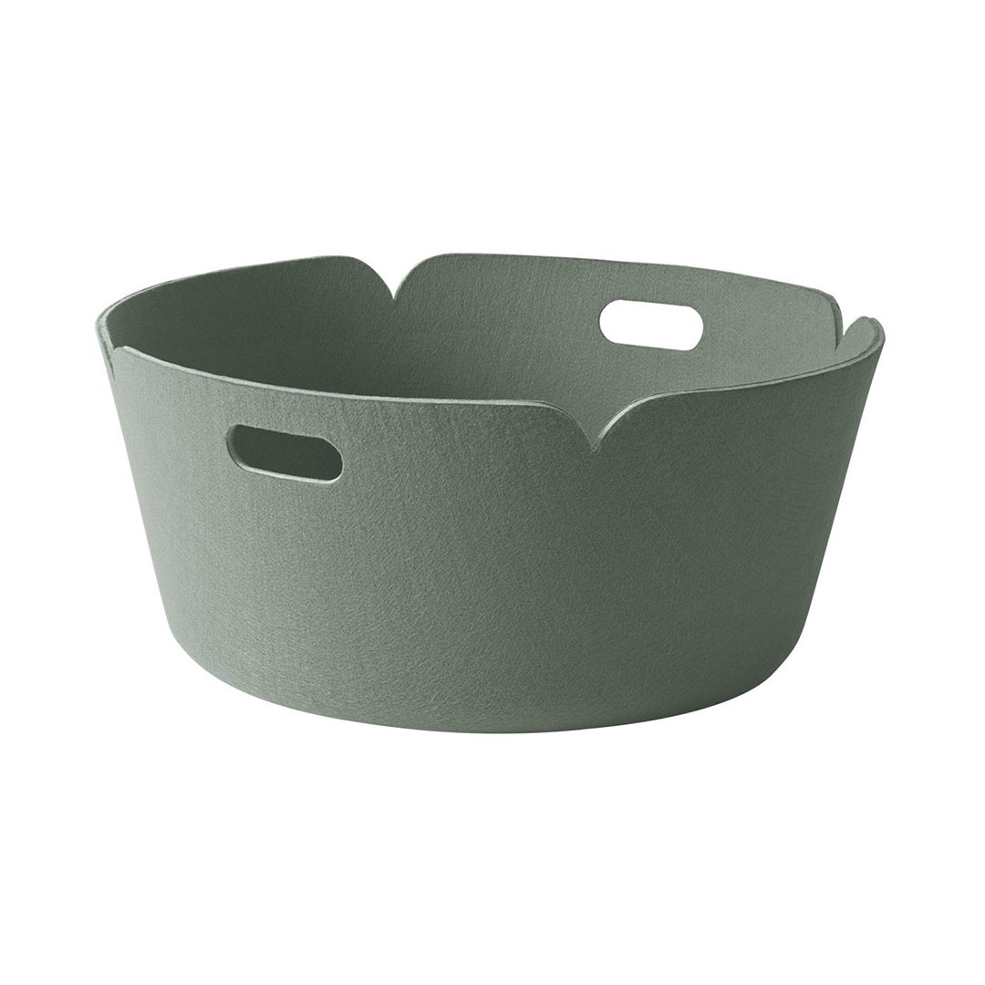RESTORE ROUND BASKET ブラックメランジェ