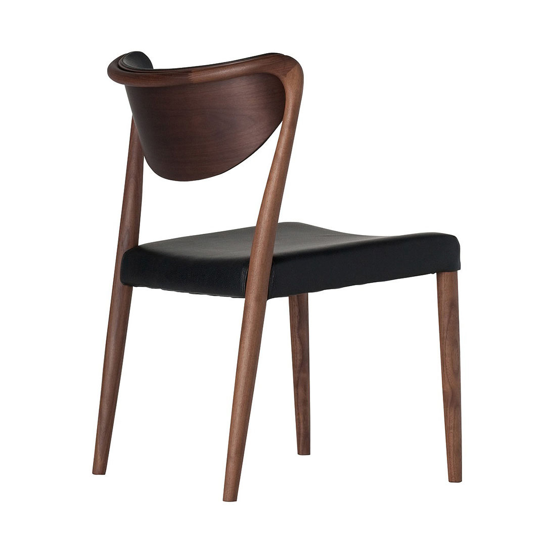 MARCEL CHAIR（脚カラー：ウォールナット） LE-8010 ブラック