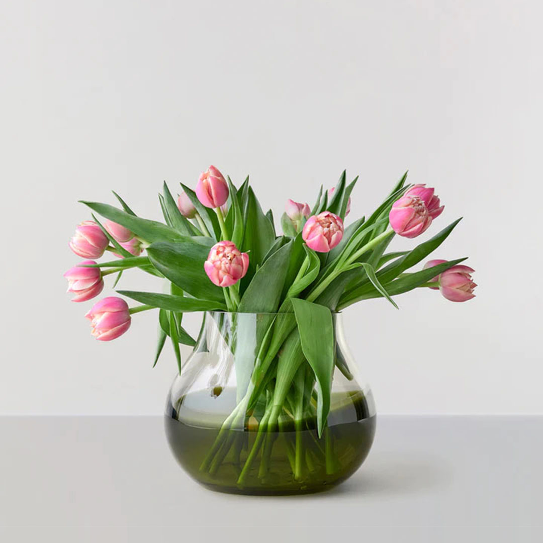 Flower vase No.23 Smoked grey