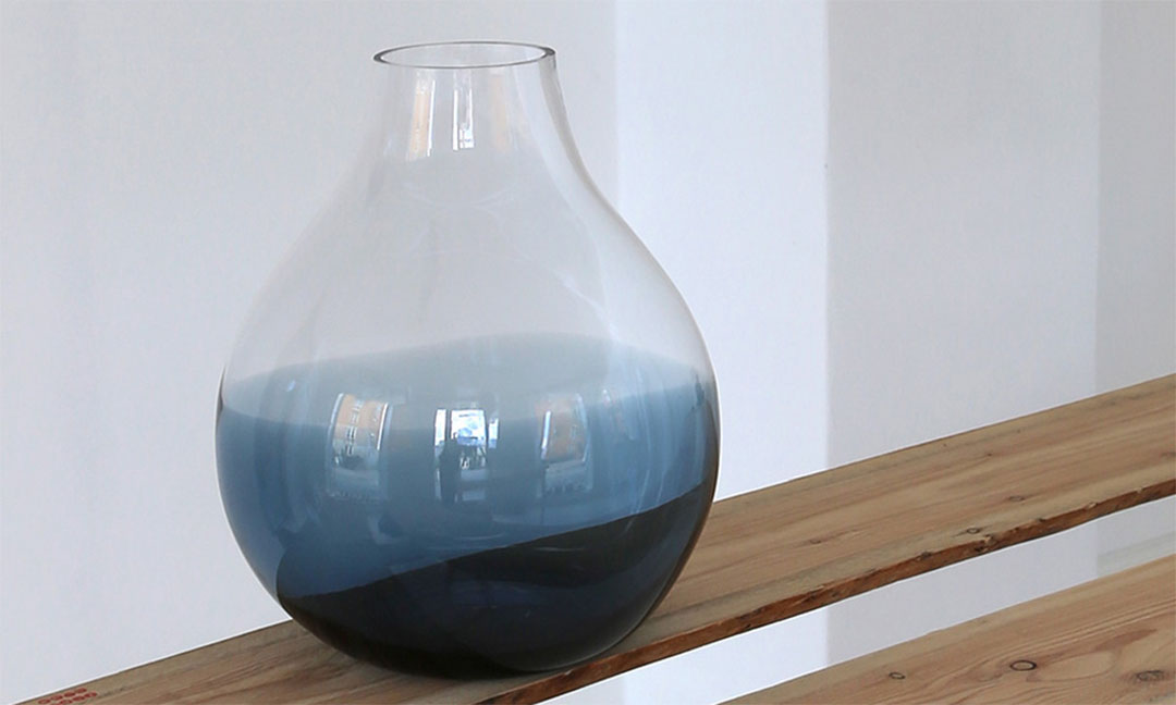 Flower vase No.24 Indigo blue