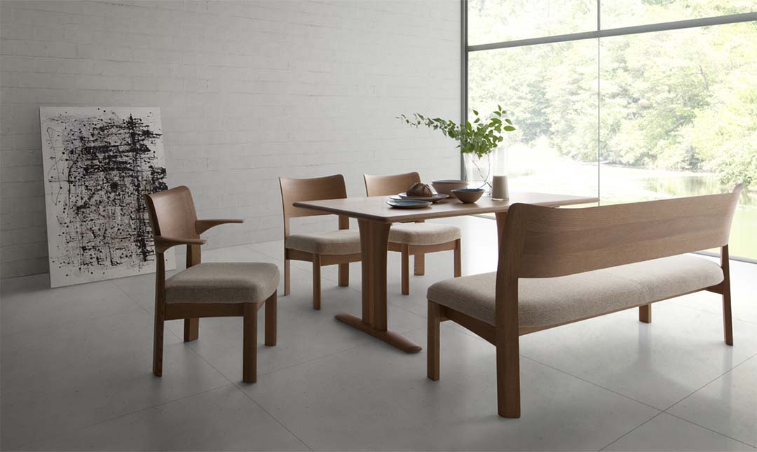 NEWRAPT 背付きベンチ（脚カラー：NC） バトンIB