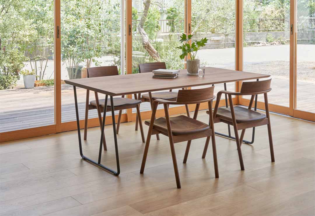 RIN ダイニングテーブル アイアン脚 W180 TP