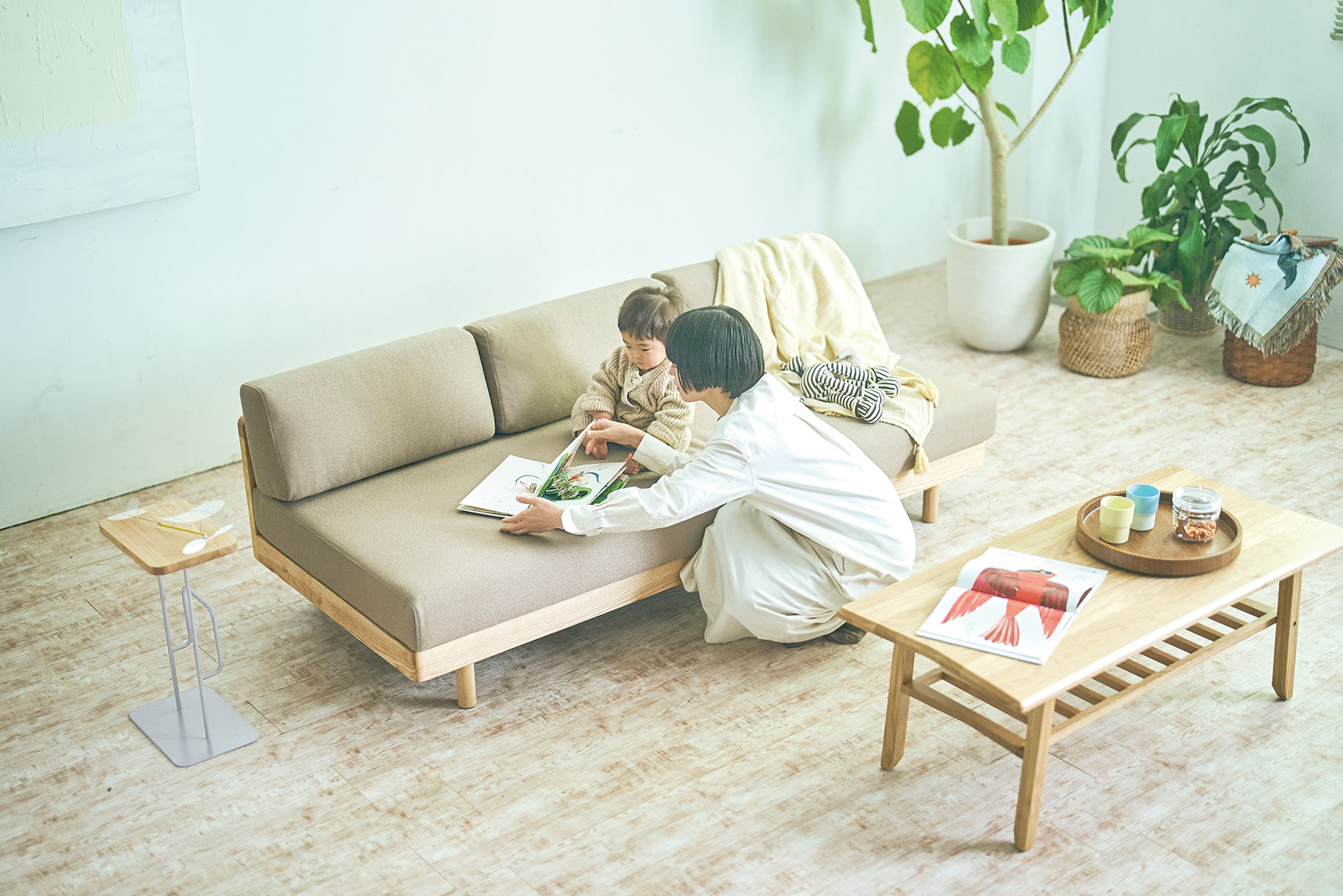 bow center table ナチュラル