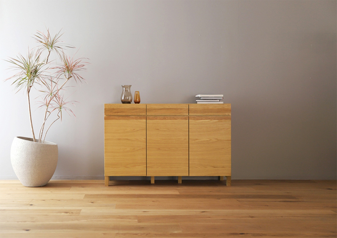 レッチェ 134キャビネット ホワイトオーク