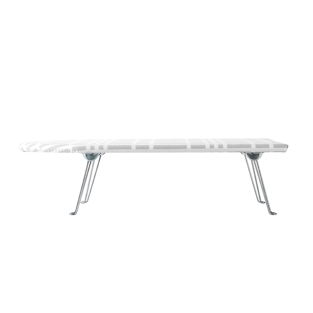 北欧風 暮らしの定番 舟型アイロン台 チェックグレー