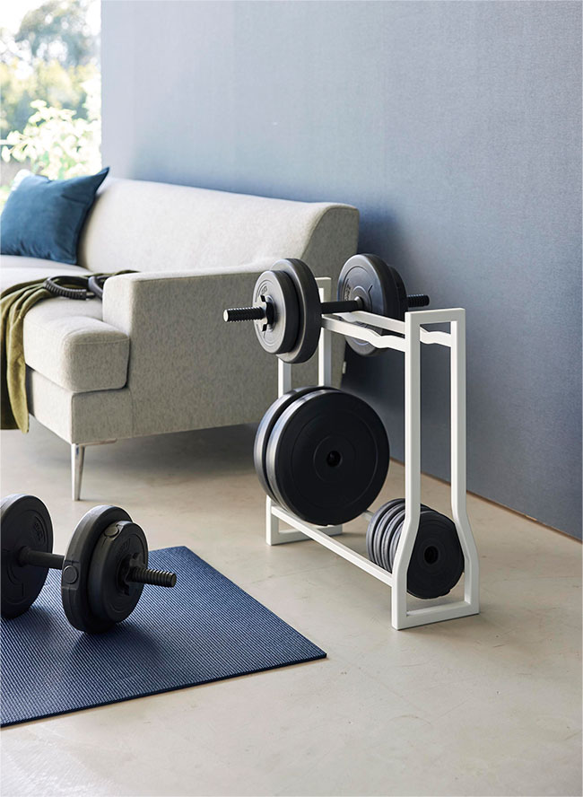 ダンベルラック タワー ホワイト