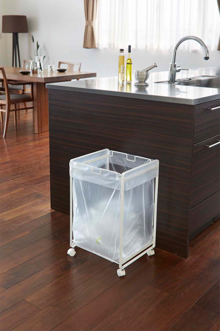 分別ダストワゴン タワー 2分別 ホワイト