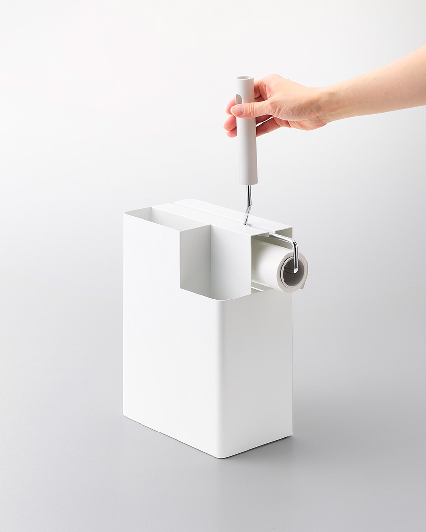 掃除用品収納スタンド プレート ホワイト