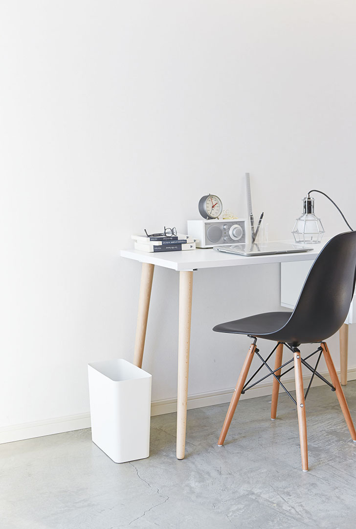 トラッシュカン タワー 角型 ホワイト