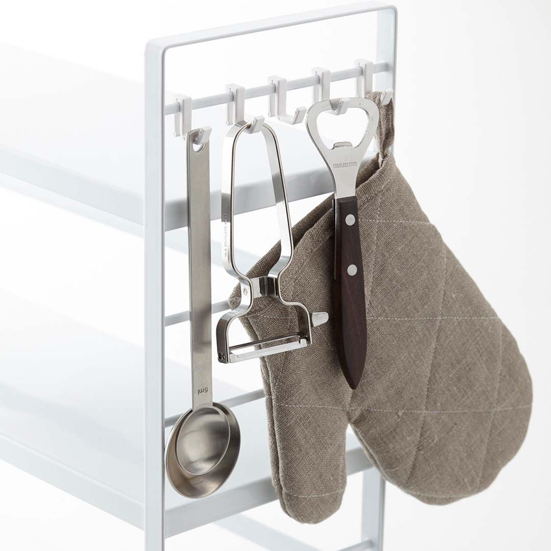 シンク上キッチン収納ラック タワー ホワイト