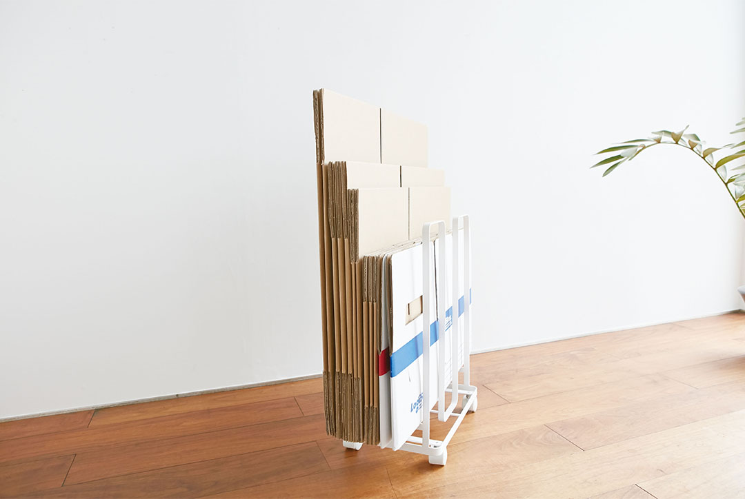 ダンボールストッカー タワー ホワイト