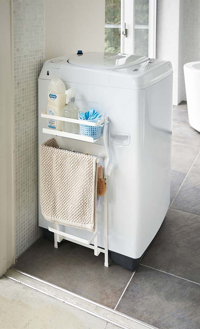 洗濯機横マグネット収納ラック プレート ホワイト