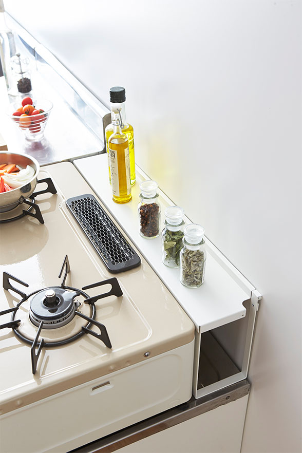 コンロ奥隙間ラック プレート ホワイト