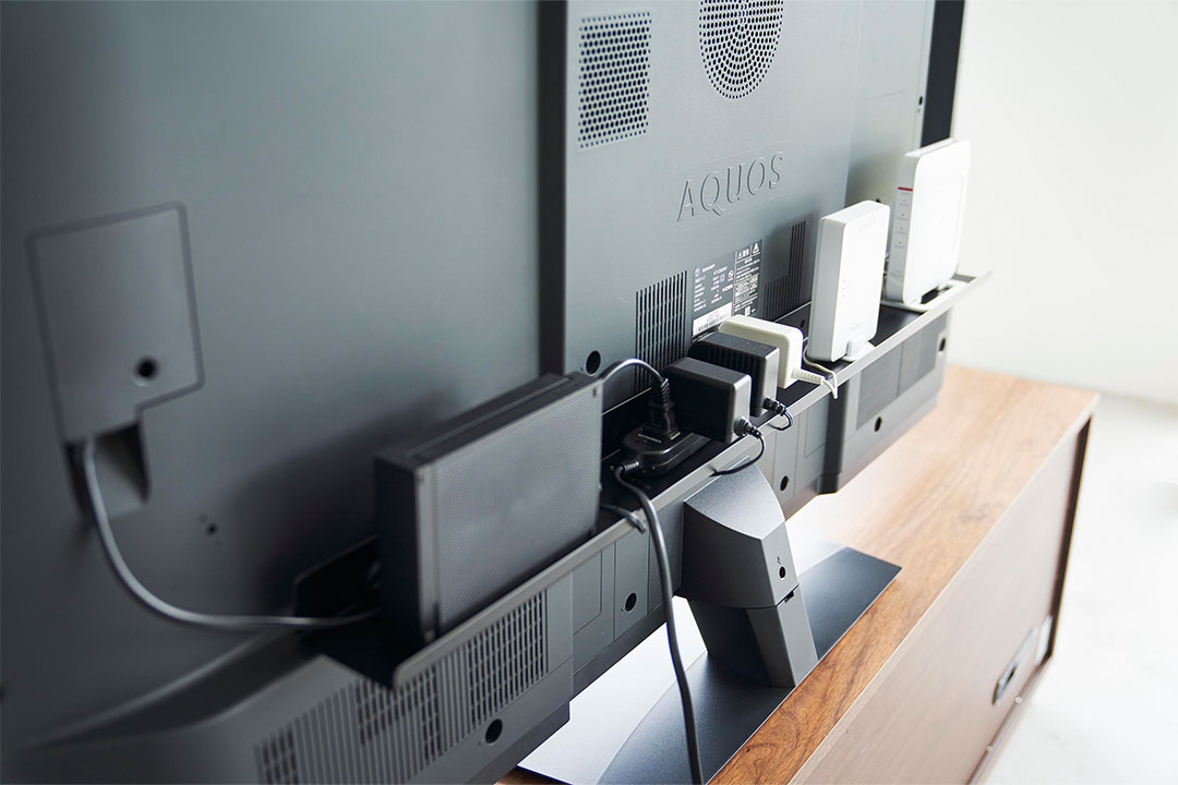 テレビ裏ラック スマート ワイド100 ブラック