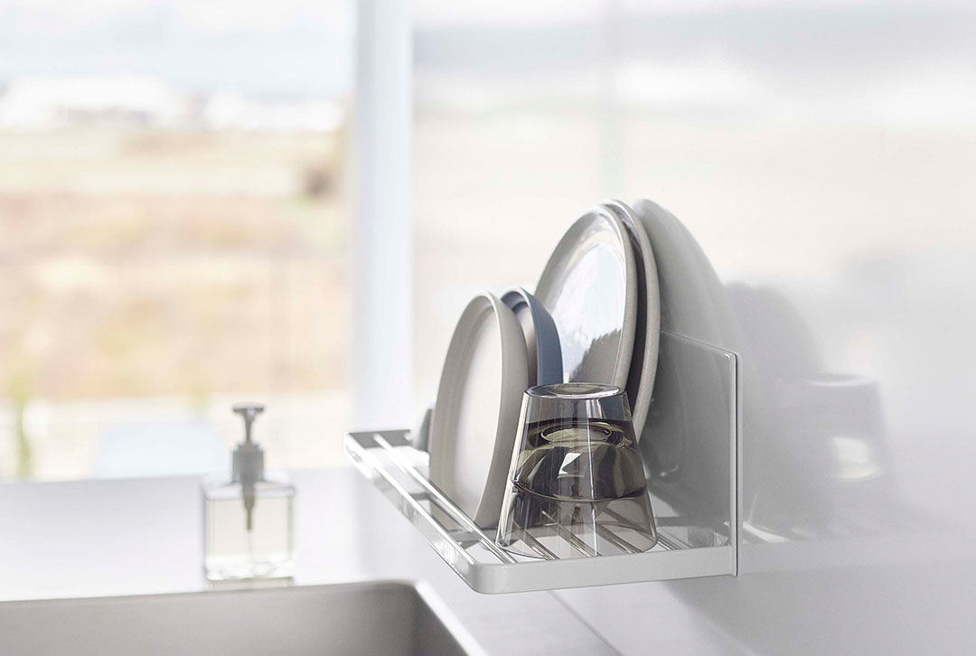 マグネット水切りラック タワー ホワイト