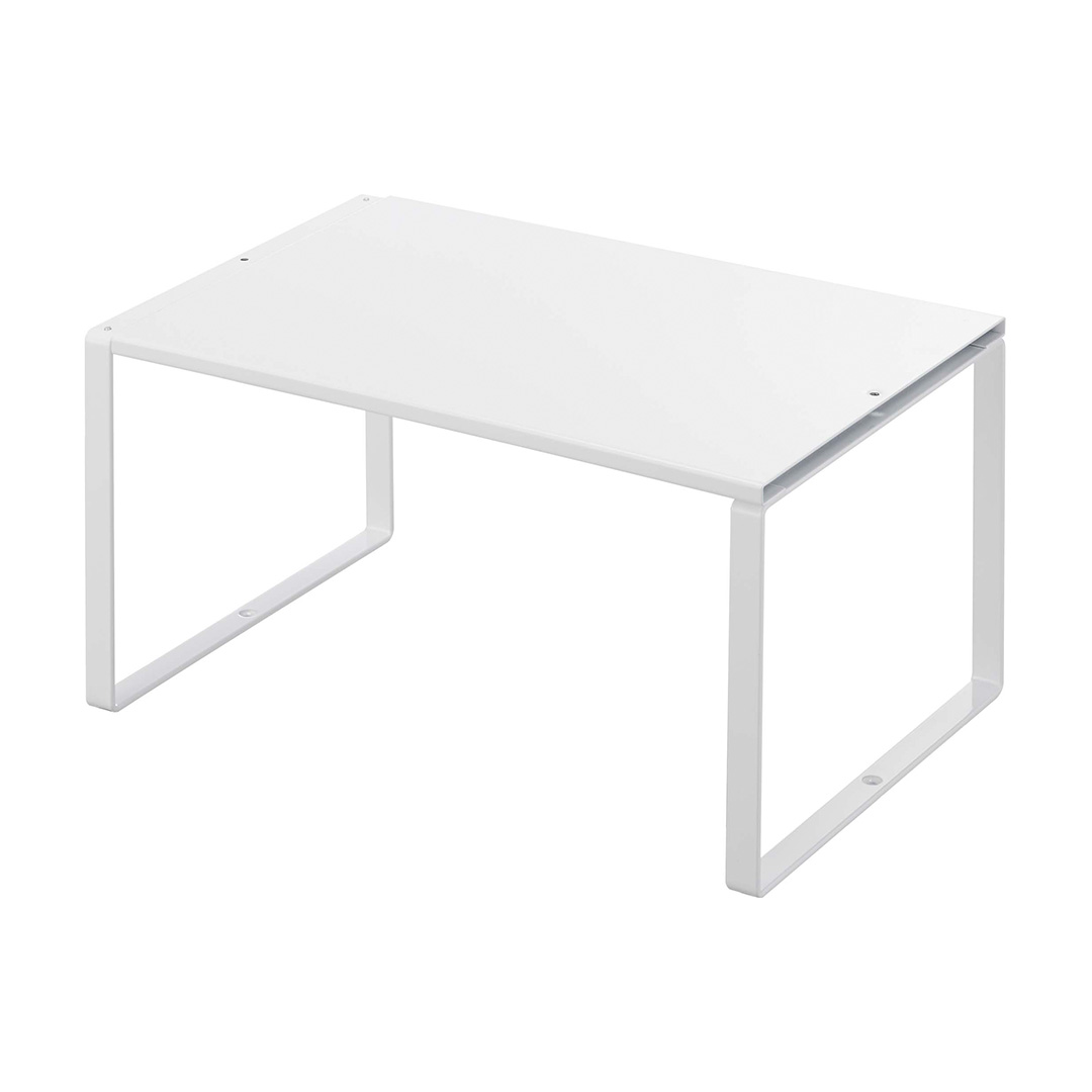 伸縮収納棚 タワー ホワイト