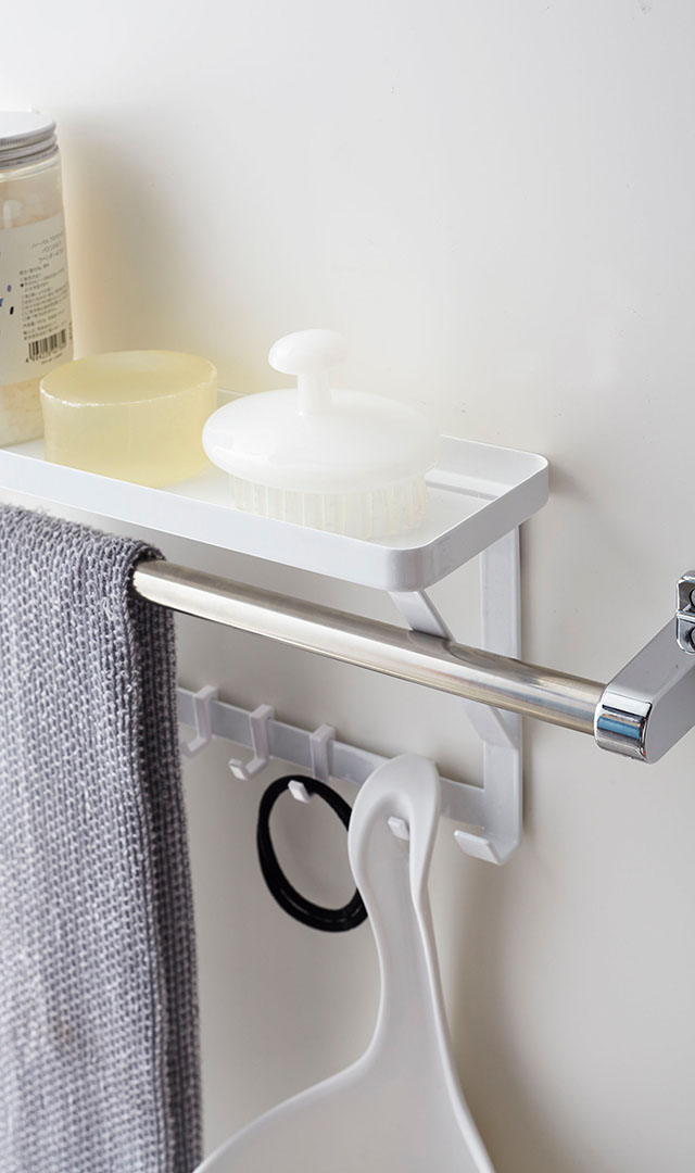 タオル掛け上ラック ミスト ホワイト