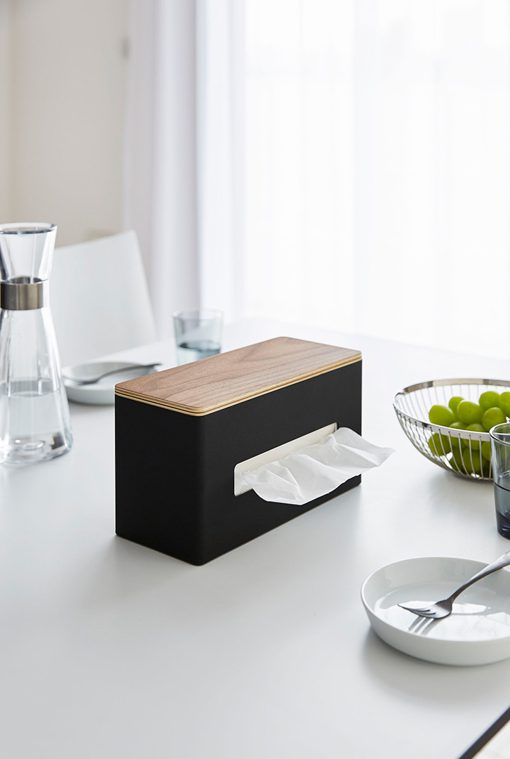 両面ティッシュケース リン ブラウン