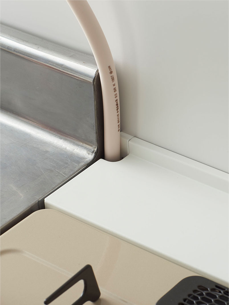 コンロ奥隙間ラック タワー ホワイト