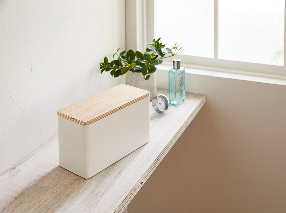 サニタリー収納ケース リン ブラウン