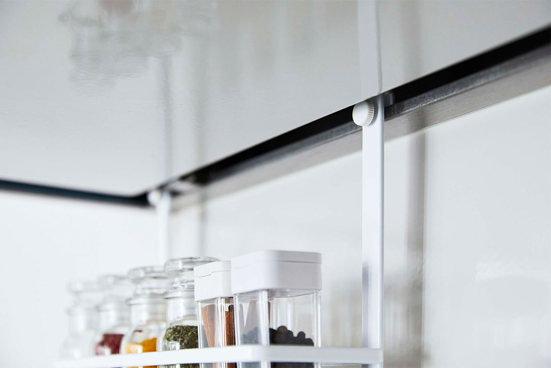 レンジフード調味料ラック タワー 3段 ホワイト