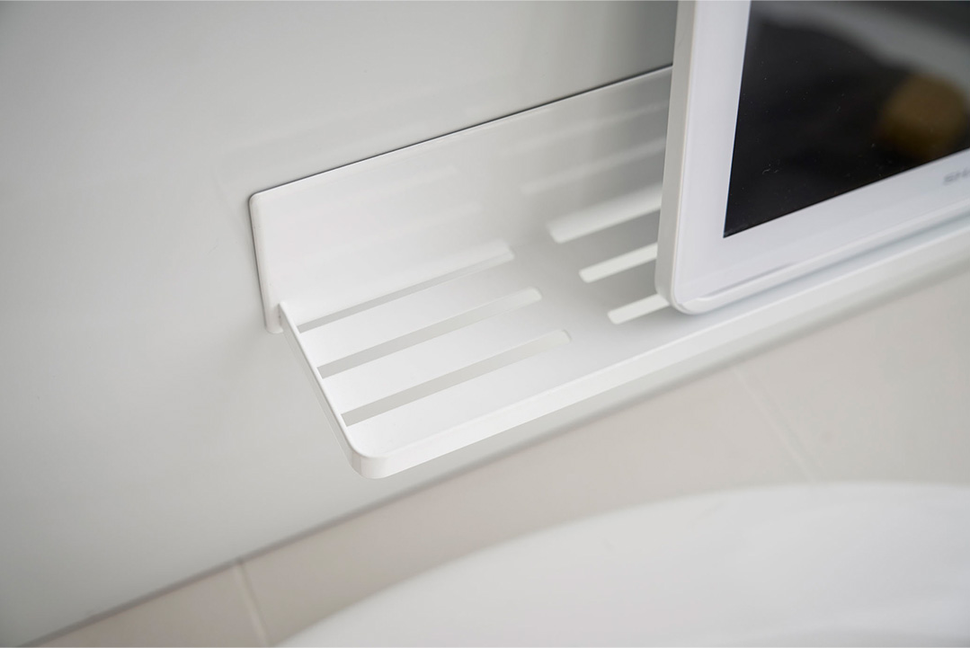 マグネットバスルームラック タワー ロング ホワイト