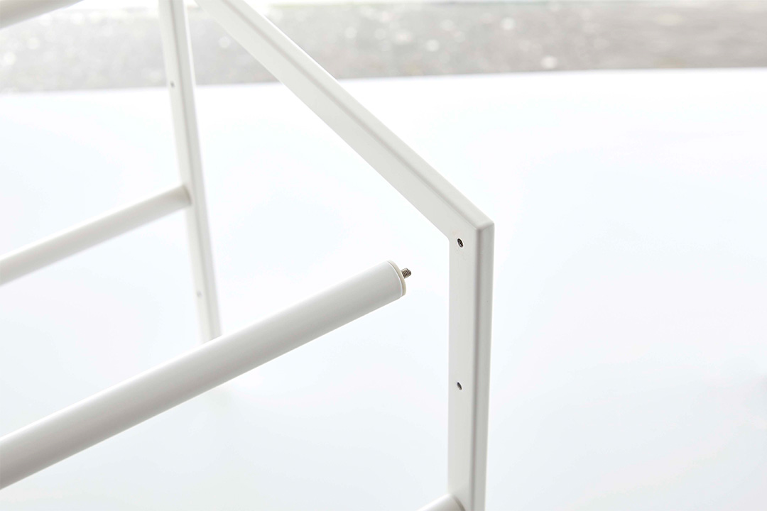 伸縮シンク下ラック 2段 タワー D40 ホワイト