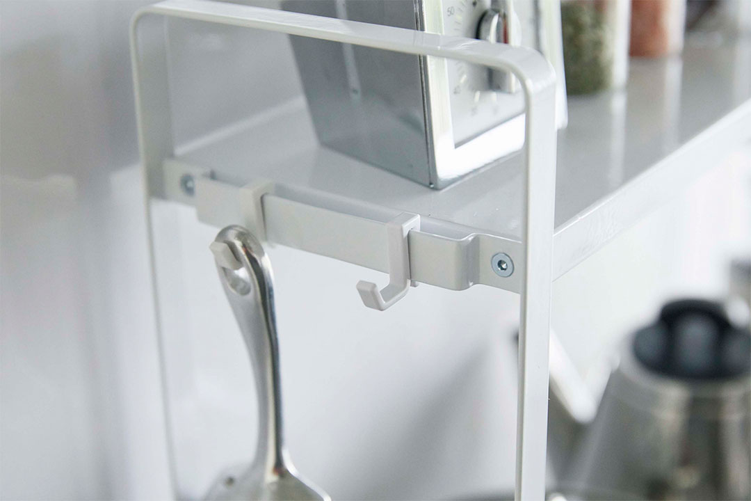 コンロ横ラック2段 タワー ブラック